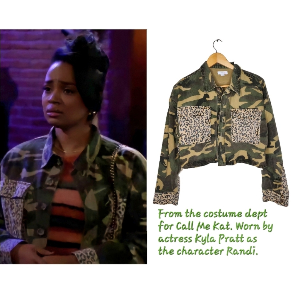 Forever 21 Mixed Print Camo Jacket Size M